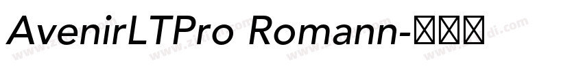 AvenirLTPro Romann字体转换
